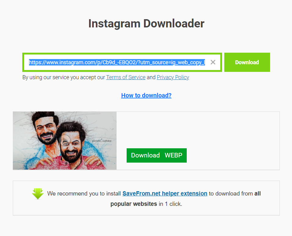 savefrom net facebook instagram twitter youtube video downloader online